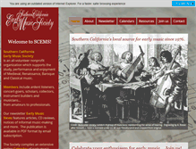 Tablet Screenshot of earlymusicla.org